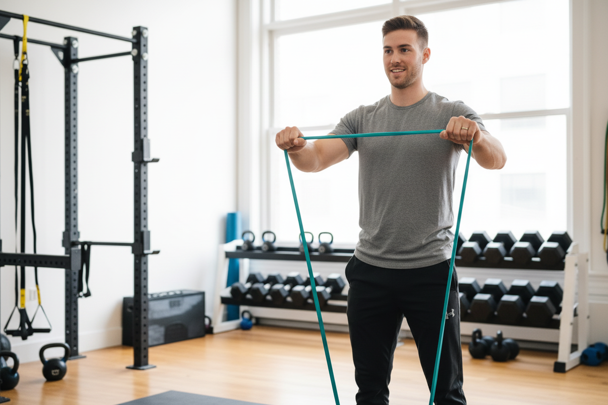 Runner undergoing professional gait analysis and running assessment with advanced technology at Boston physical therapy clinic